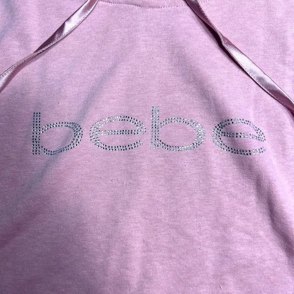 NWT Bebe cropped hoodie size large - Picture 2 of 6